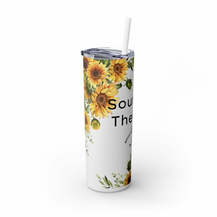 Sourdough Therapy...You Knead It-Skinny Tumbler with Straw, 20oz - Image 6