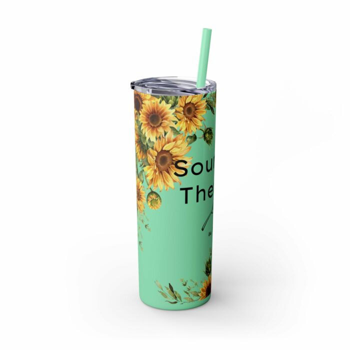 Sourdough Therapy...You Knead It-Skinny Tumbler with Straw, 20oz - Image 22