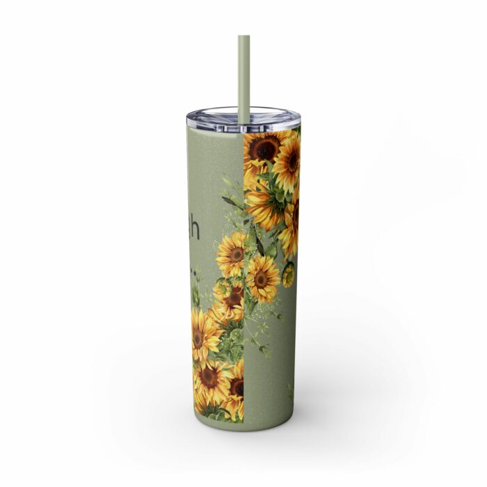 Sourdough Therapy...You Knead It-Skinny Tumbler with Straw, 20oz - Image 15