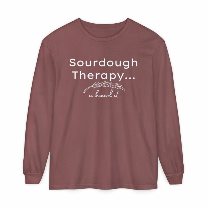 Sourdough Therapy, You Knead It- Long Sleeve T-Shirt - Image 10