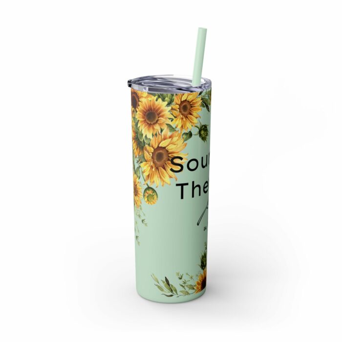 Sourdough Therapy...You Knead It-Skinny Tumbler with Straw, 20oz - Image 18