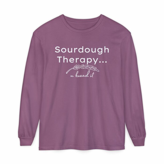 Sourdough Therapy, You Knead It- Long Sleeve T-Shirt - Image 3