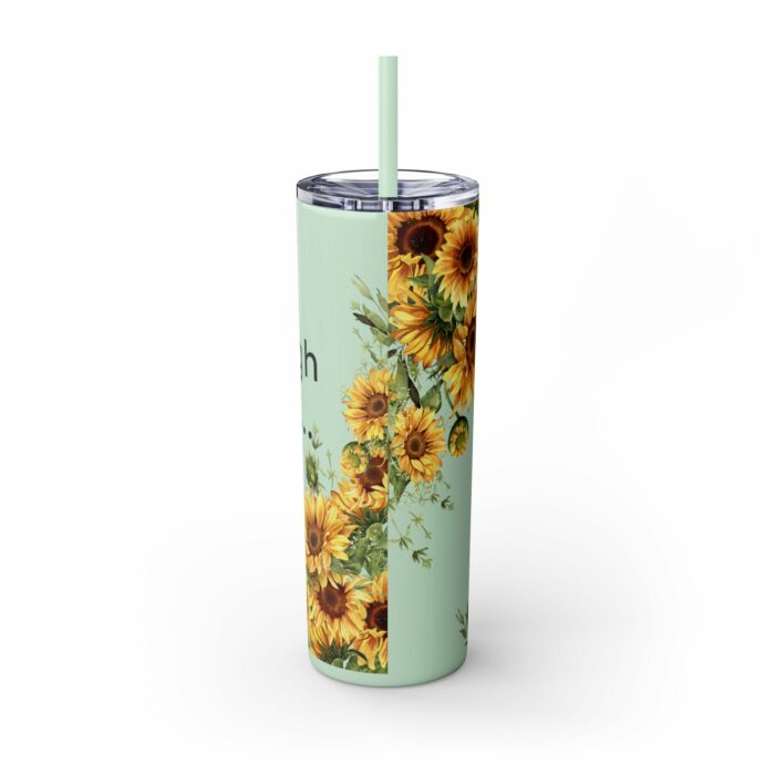 Sourdough Therapy...You Knead It-Skinny Tumbler with Straw, 20oz - Image 19