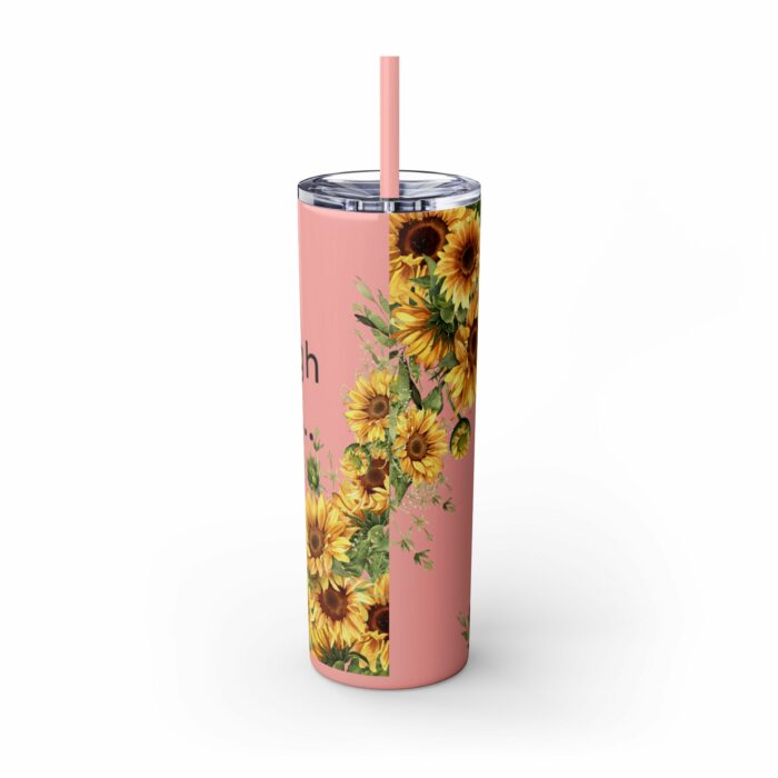 Sourdough Therapy...You Knead It-Skinny Tumbler with Straw, 20oz - Image 11