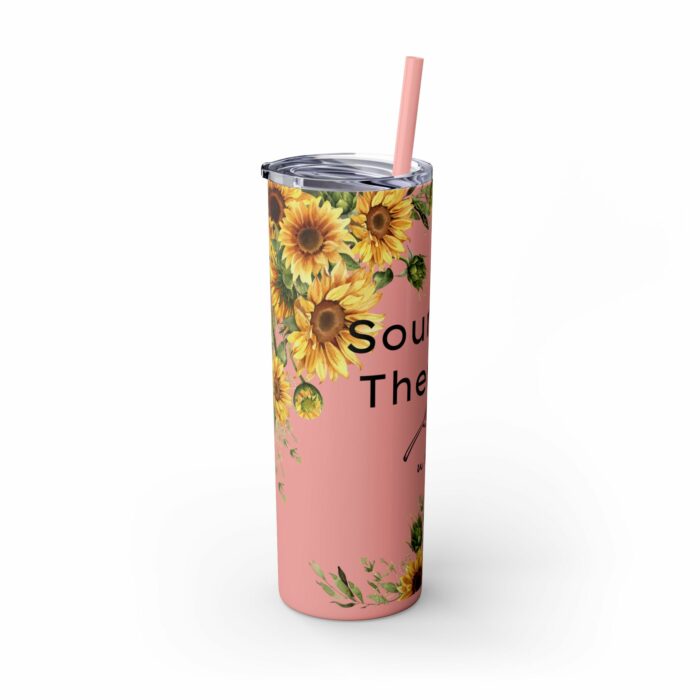 Sourdough Therapy...You Knead It-Skinny Tumbler with Straw, 20oz - Image 10