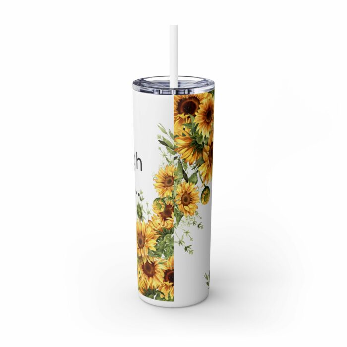 Sourdough Therapy...You Knead It-Skinny Tumbler with Straw, 20oz - Image 3