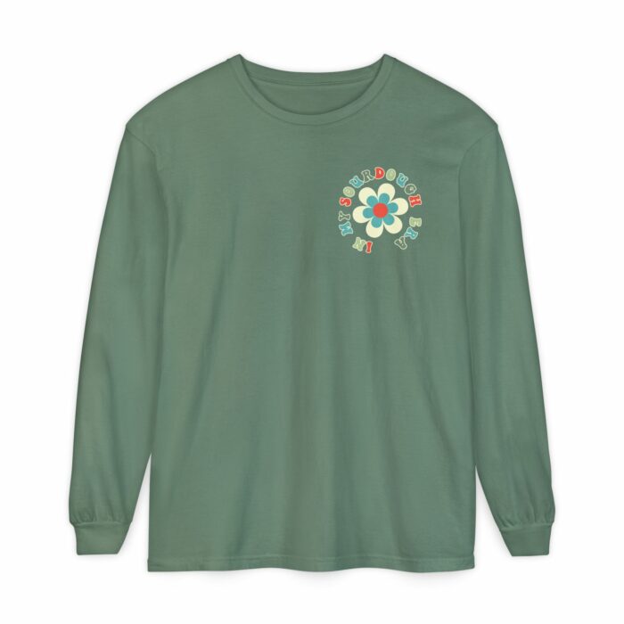 Unisex Garment-dyed Long Sleeve T-Shirt - Image 12