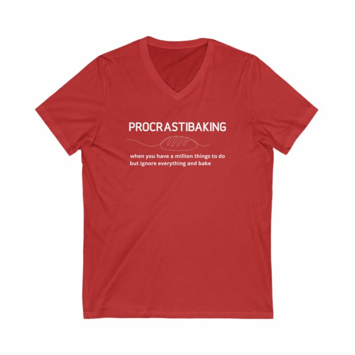 Procrastibaking - V-Neck Tee - Image 7