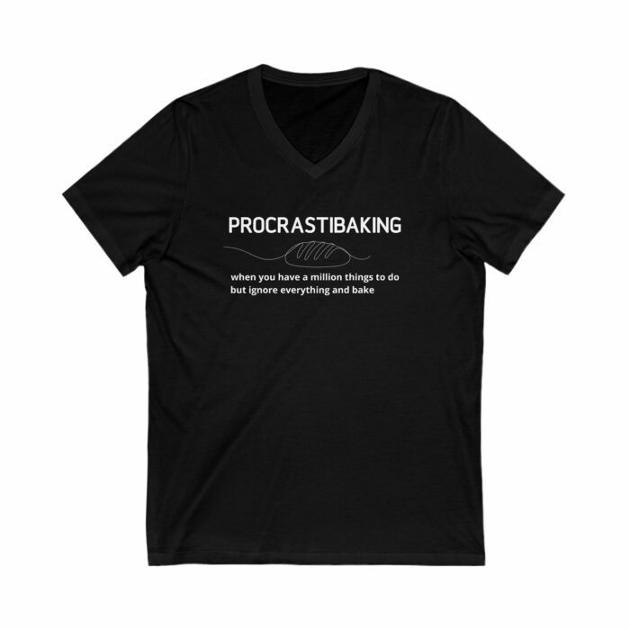 Procrastibaking - V-Neck Tee - Image 3
