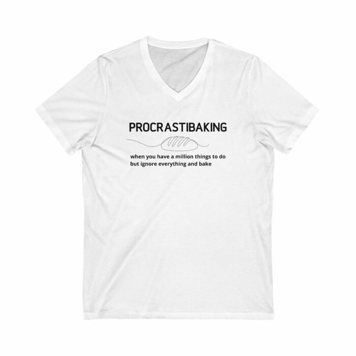Procrastibaking - V-Neck Tee - Image 10