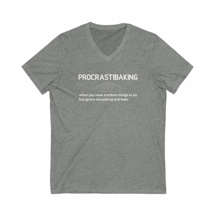 Procrastibaking - V-Neck Tee - Image 4