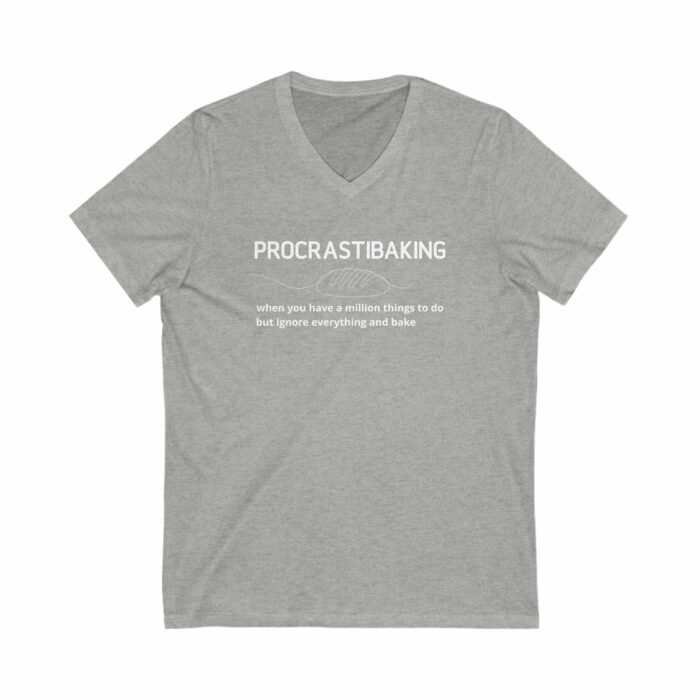 Procrastibaking - V-Neck Tee - Image 2