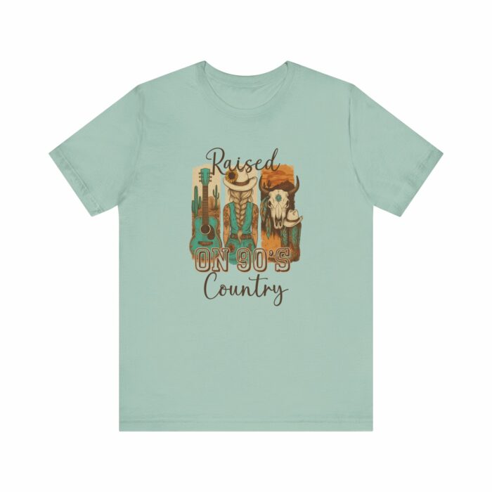 Raised On 90's Country Shirt, Country, Western, Cowgirl, Guitar, Cowgirl Boots, Cowgirl Hat, Cow Skull - Image 5